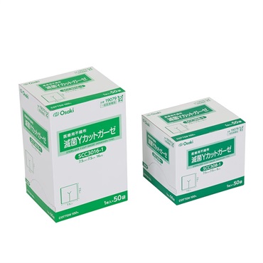 滅菌Yカットガーゼ　7.5×7.5cm　16枚重ね　50枚入　_1箱