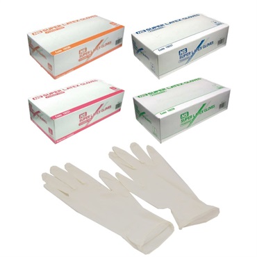 スーパーラテックスグローブ　L　100枚入　_1箱