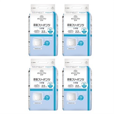 オンリーワンケア　前後フリーパンツうす型M　22枚入×4袋　_1ケース