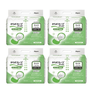 オンリーワンケア　からだカーブパッドワイド　30枚×4袋　_1ケース