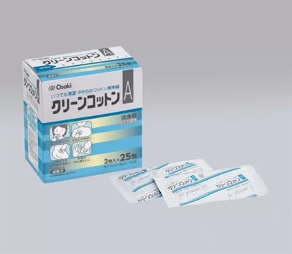 クリーンコットンA　清浄綿　2枚入×25包　_1箱