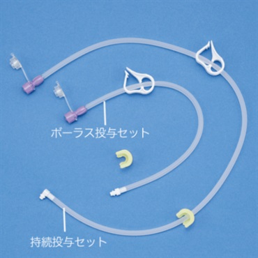 エンドビブボタンⅡ ENFit用持続投与セット 60cm 5本入　M0059058　_1箱