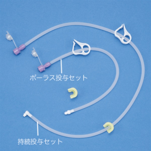 エンドビブボタンⅡ ENFit用ボーラス投与セット 30cm 5本入　M0059059　_箱