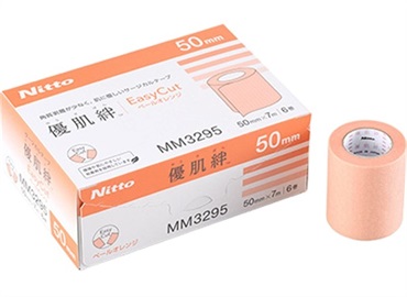 優肌絆EasyCutぺールオレンジ50mm×7m 6巻入　_1箱
