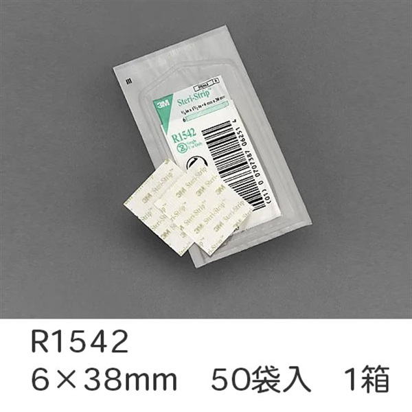 3M　ステリストリップ　スタンダード　スキンクロージャー6×38mm　50袋入　_1箱