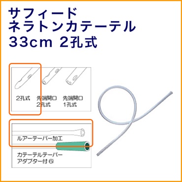 サフィードネラトンカテーテル20Fr　33cm　50本入　_1箱