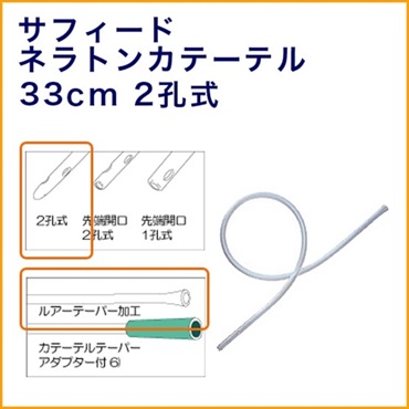 【箱潰れ】サフィードネラトンカテーテル12Fr　33cm　50本入　/1箱